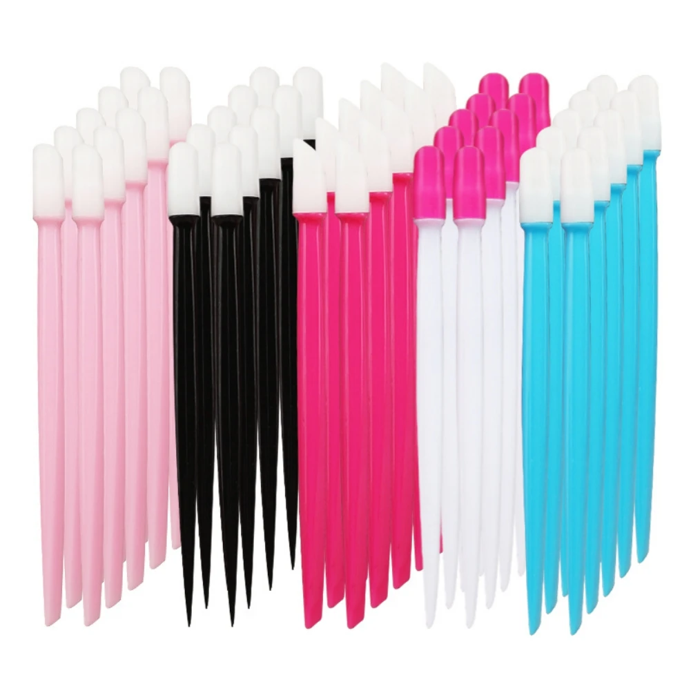 

5 цветов инструменты для дизайна ногтей резиновая кутикула толкатель для ногтей для мужчин женщин мужчин пластиковая ручка наконечник инст...