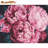 ruopoty 60x75cm frame flowers diy oil painting by bumbers kits by numbers scenery for adults home decors acrylic paint