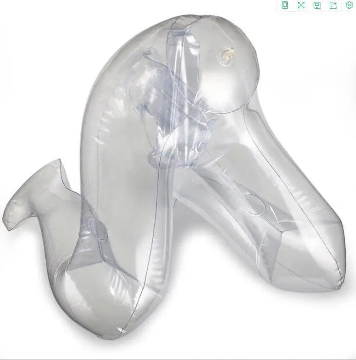 Надувной женский манекен торосо модель 48 см надувной для брюк средней длины