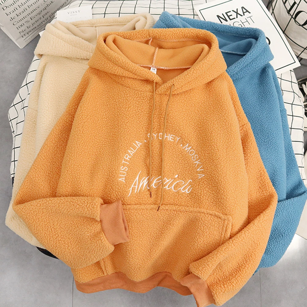 

Женские толстовки с буквенным принтом и вышивкой, женские свитшоты в стиле Харадзюку, свободные толстовки с длинным рукавом для девочек-под...