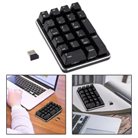 portable smart 2 4g wireless mechanical numeric keypad 21 keys mini numpad gaming keyboard for laptop tablets black