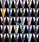 Новый модный аксессуар галстук высокого качества 8 см мужские галстуки для костюма деловой свадьбы Повседневный темно-синий черный красный розовый серебристый синий галстук