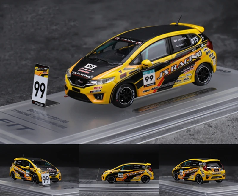1:64 scale FIT GK5 RS 99# Diecast Metal Alloy car model Miniature scene Vehicle racing for desk Collection Gift | Игрушки и хобби