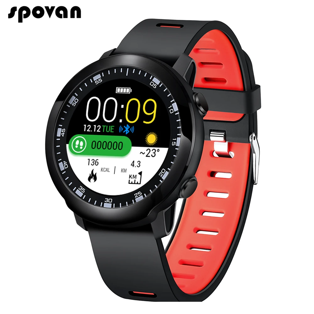 Spovan Fitness Bracelet Men Women Health Smart Watches Activity Tracker Blood Pressure Watch PK Amazfit Stratos 2 Smartwatch