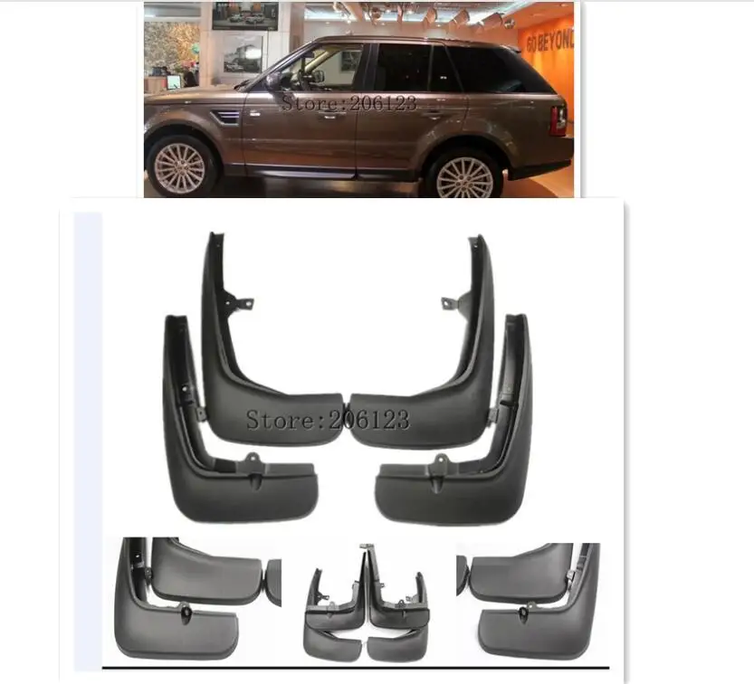 Щитки от грязи подходят для RANGE ROVER SPORT L319 2005-2013 брызговики Аксессуары автомобилей
