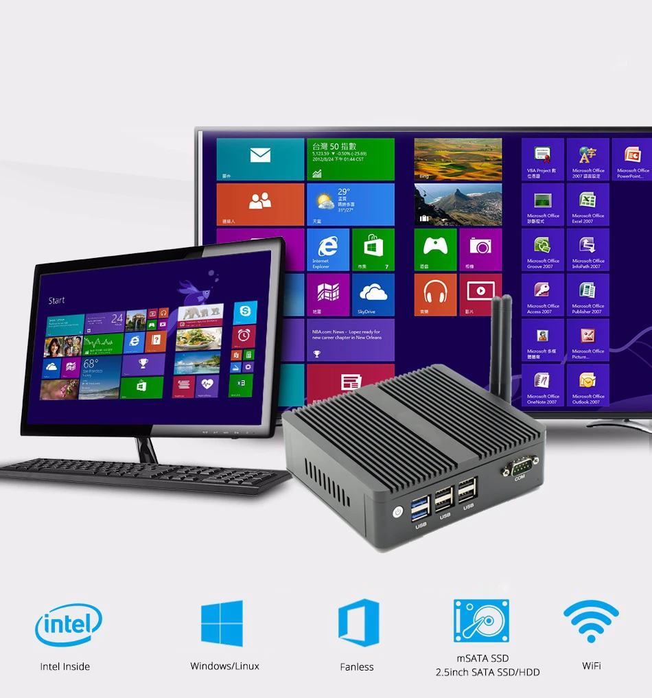 Topton Inter Celeron N3160J1900 2LAN 2COMFanless Мини ПК Windows 10 wifi Linux Pfsense маршрутизатор брандмауэр сервер AESNI поддерживается