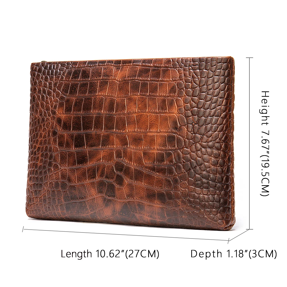 Для мужчин большой вместимостью натуральная кожа клатч для мужской сумочка