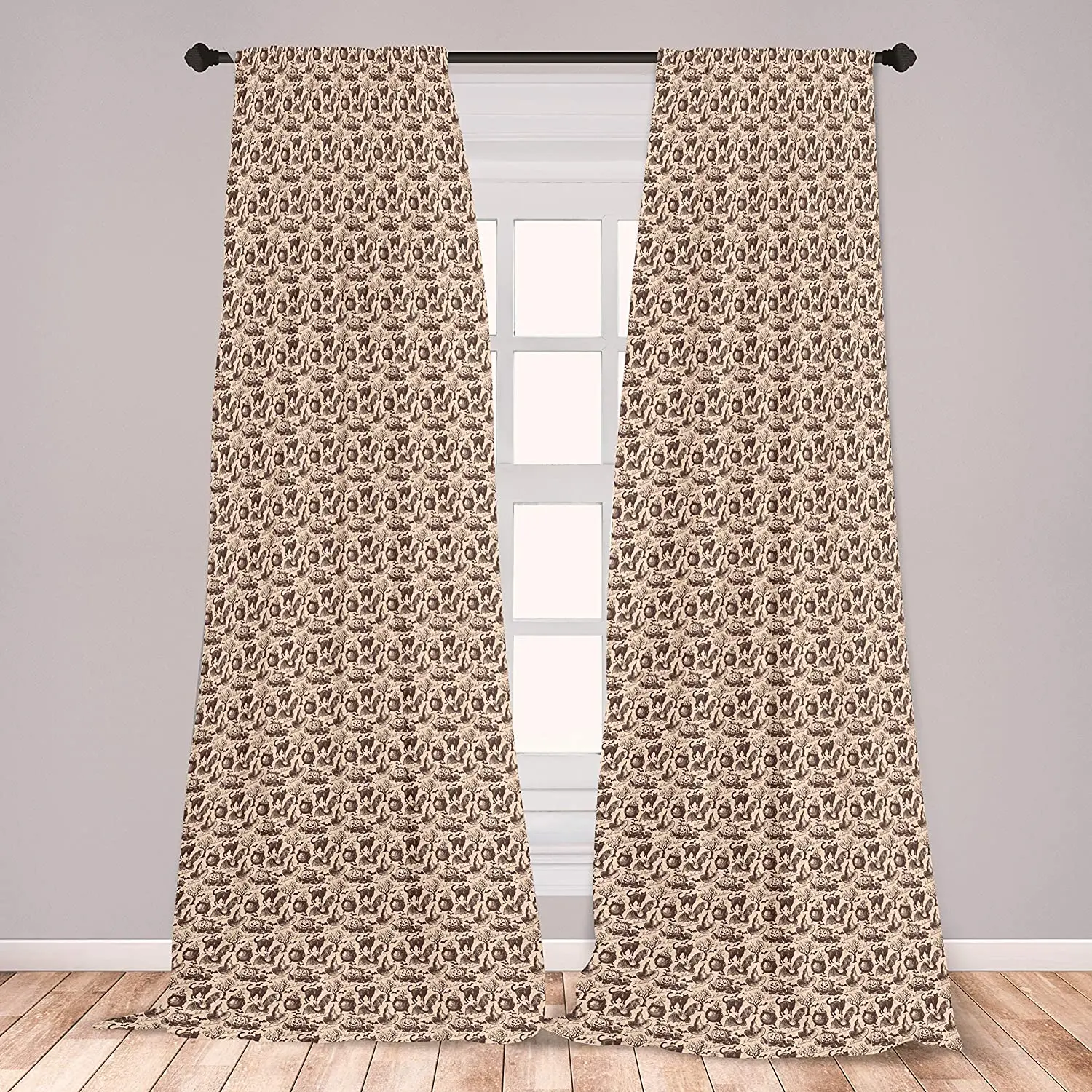 Винтаж занавески в стиле Хэллоуин для Хэллоуина с капюшоном виде шляпы ведьмы