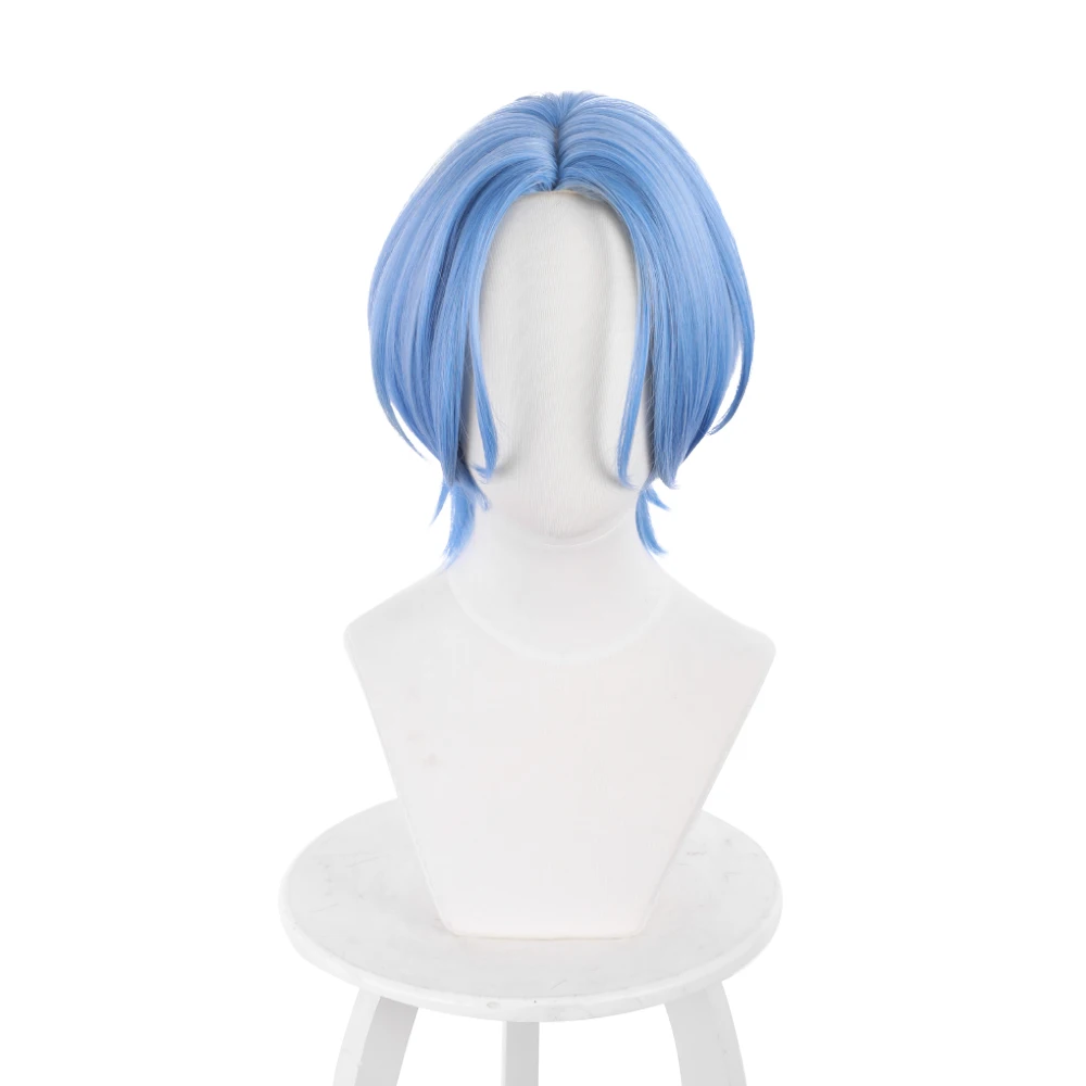 

SK8 the Infinity Langa Hasegawa Snow Cosplay Wigs Blue Short Hair C00418