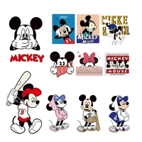 disney thermo transfer sticker mini mickey mouse minne ironing patches iron on clothes sticker diy washable t shirt sticker gift