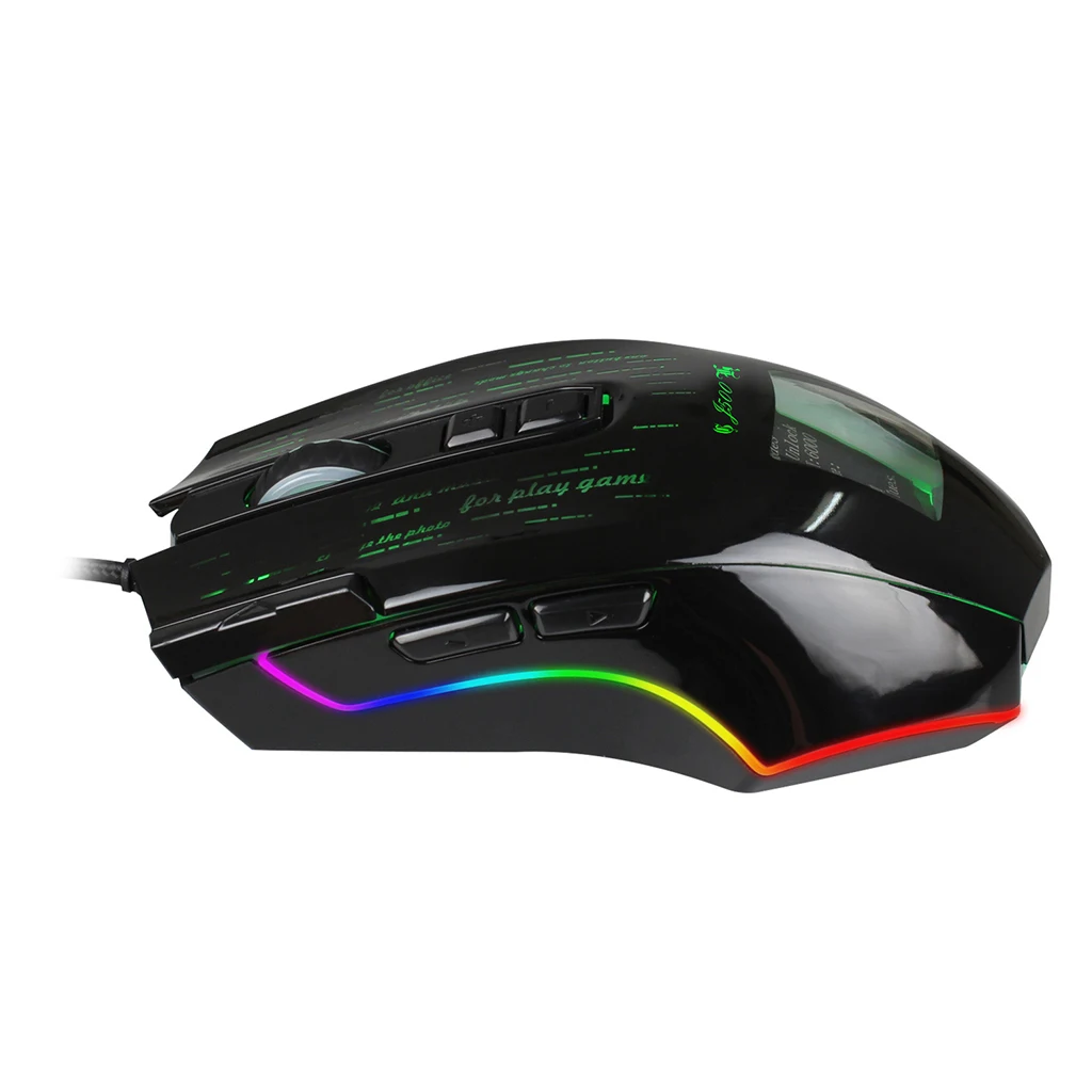 

Проводная игровая мышь, RGB подсветка, игровая компьютерная мышь для ПК, ноутбука, компьютера и т. д.