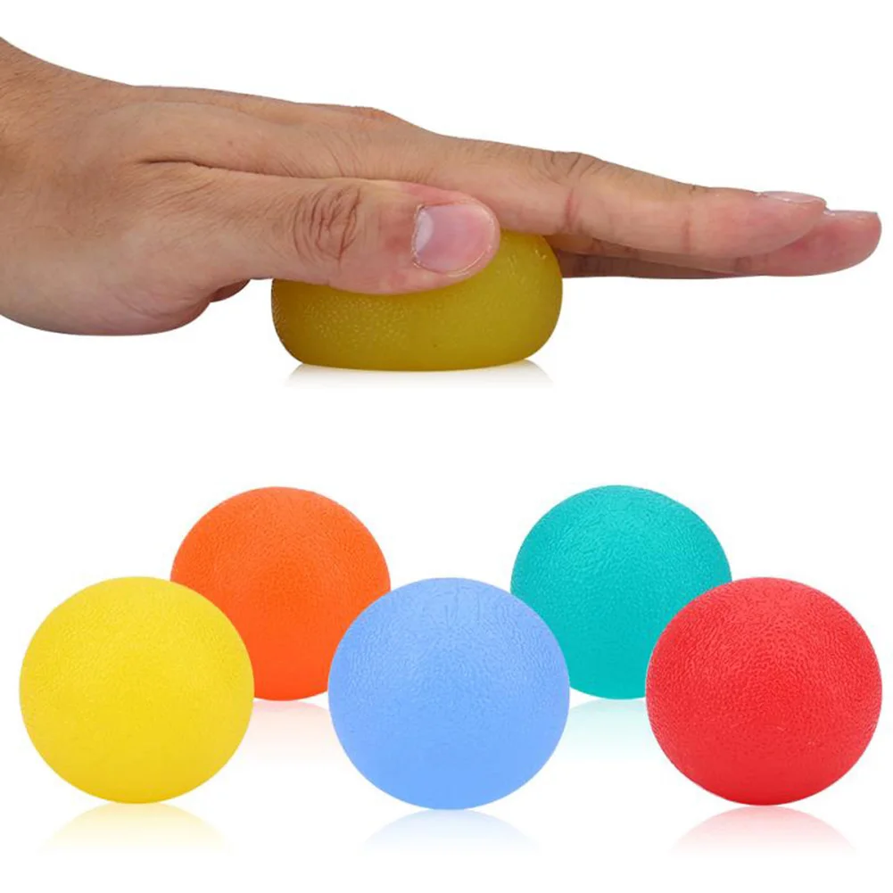 

Silica Gel Round Hand Grip Ball Men Women Gym Yoga Fitness Finger Heavy Exerciser Strength Muscle Recovery Gripper Trainer