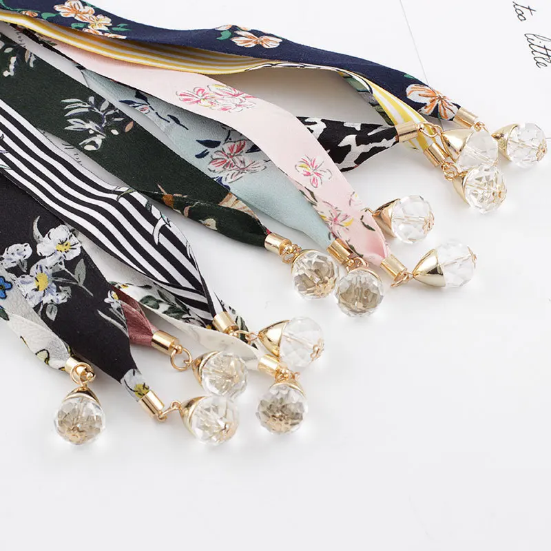 Тканевый шелковый шарф ремень женский пояс хрустальный кулон шифон ремни платье