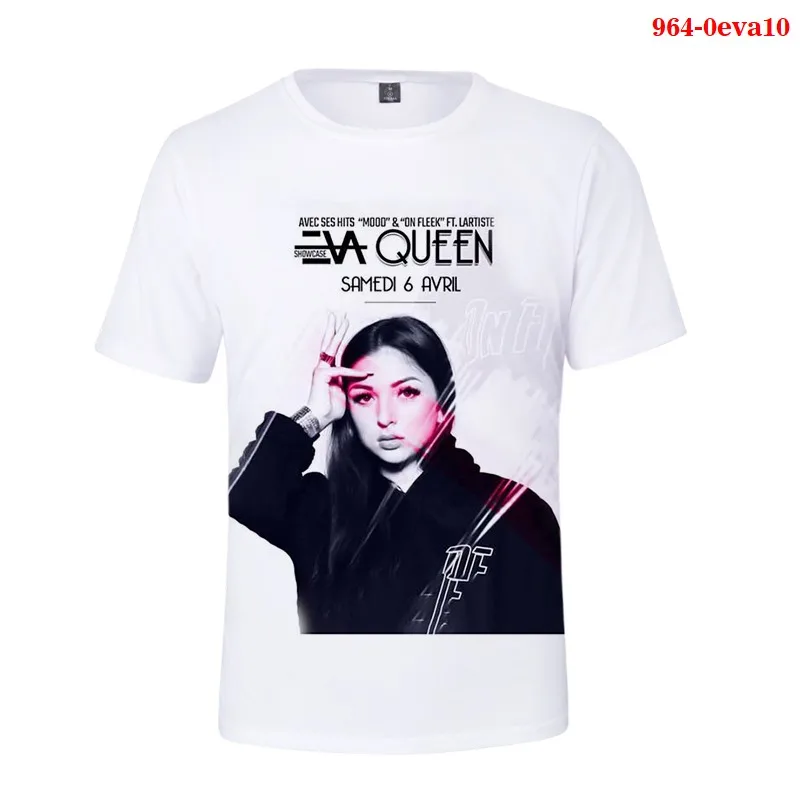 Футболка женская оверсайз в стиле хип-хоп с 3D принтом