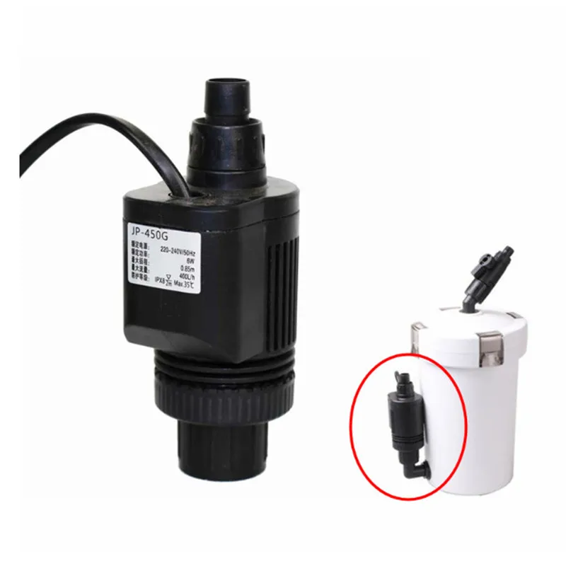 Водяной насос SUNSUN JP-450g, новая версия 6 Вт для HW602B 603B, внешний фильтр для аквариума, 400 л/ч Водяной насос SUNSUN JP-450g, новая версия 6 Вт для HW602B 603B, внешний фильтр для аквариума, 400 л/ч