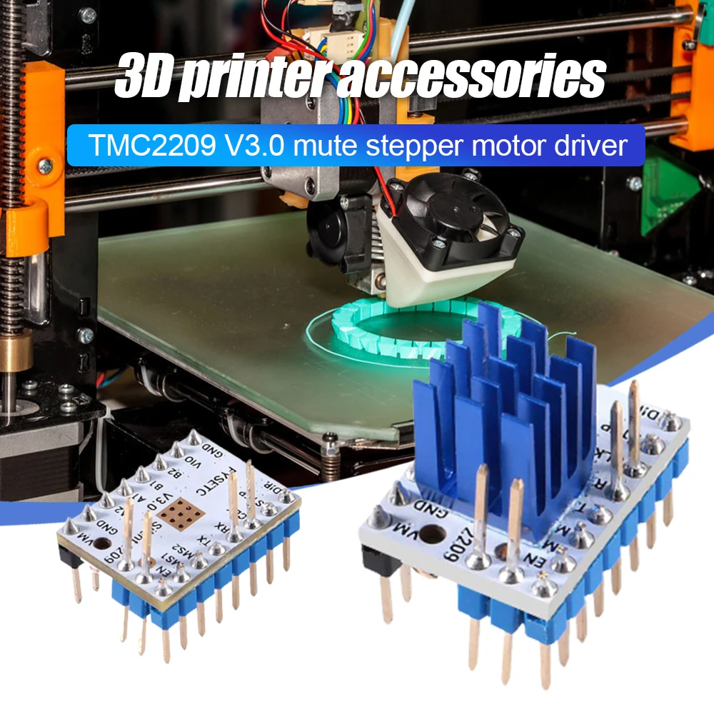 

Шаговый драйвер двигателя V3.0, шаговые палочки, бесшумный драйвер, 256 микрошагов, ток А, пик VS TMC2209