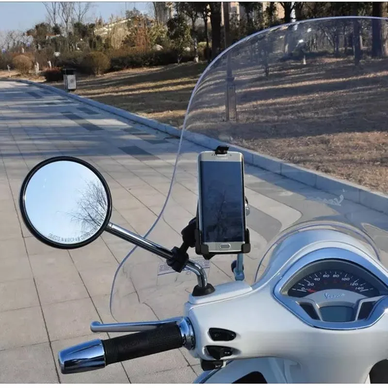 Мотоциклетные зеркальные рельсы заднего вида для автомобильного подголовника с