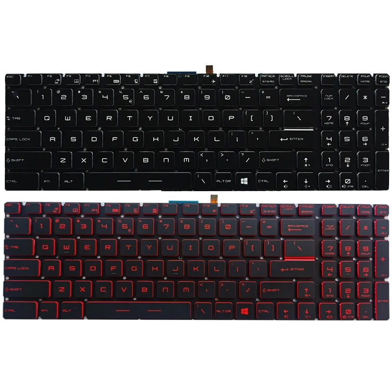 

Новая клавиатура US для ноутбука MSI GS63 GS63VR MS-16K2 GS63VR 6RF GS63VR 7RF US
