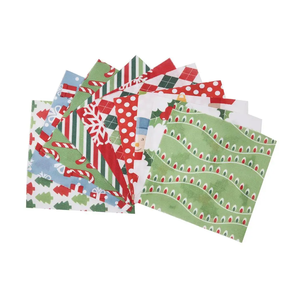 

8 Styles Christmas Series Cotton Fabric Printed Cloth Sewing Quilting Fabrics Patchwork Needlework DIY Handmade Material