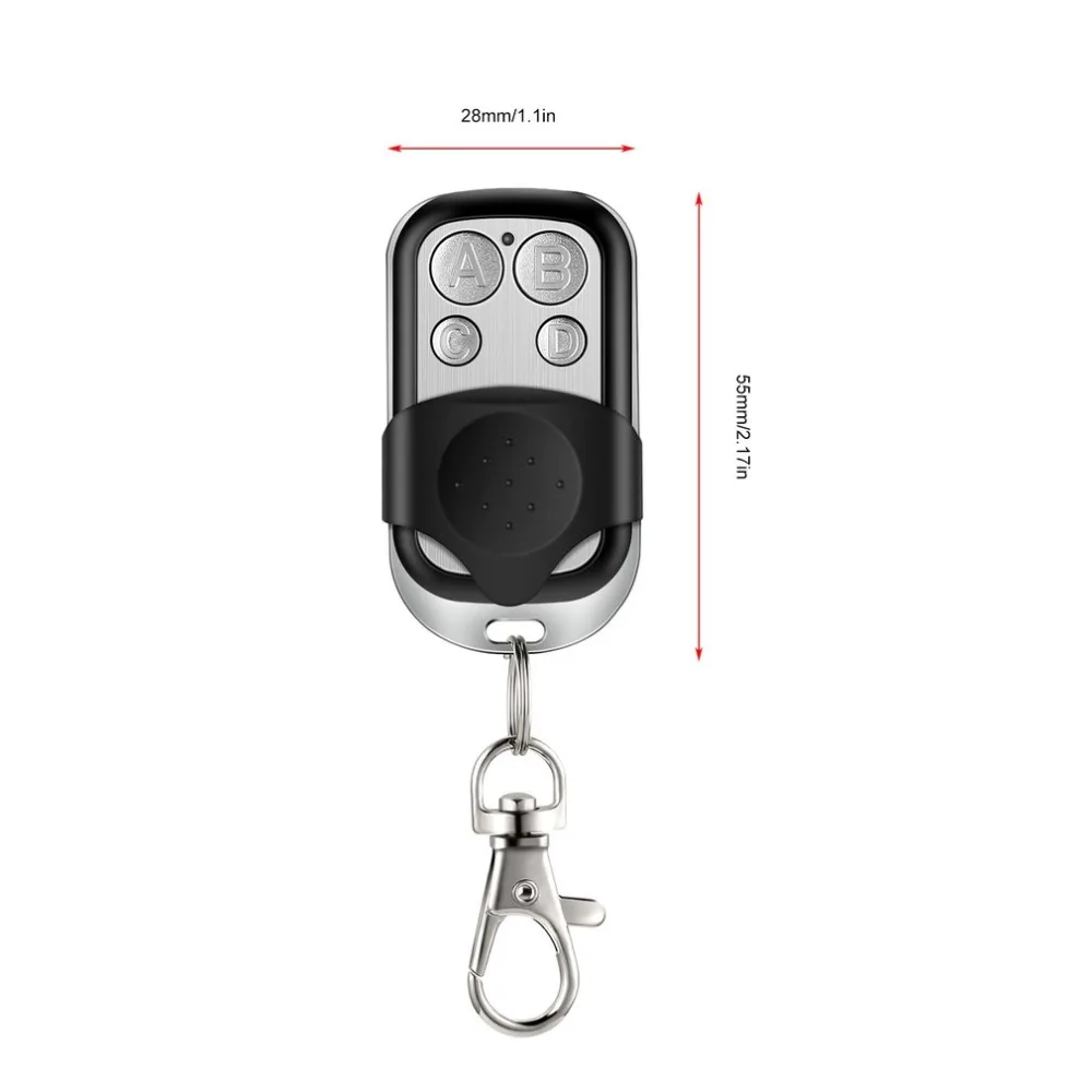 

Remote Control Copy 4 Channel Cloning Duplicator Key Fob A Distance Learning Electric Garage Door Controller 433 MHz RF
