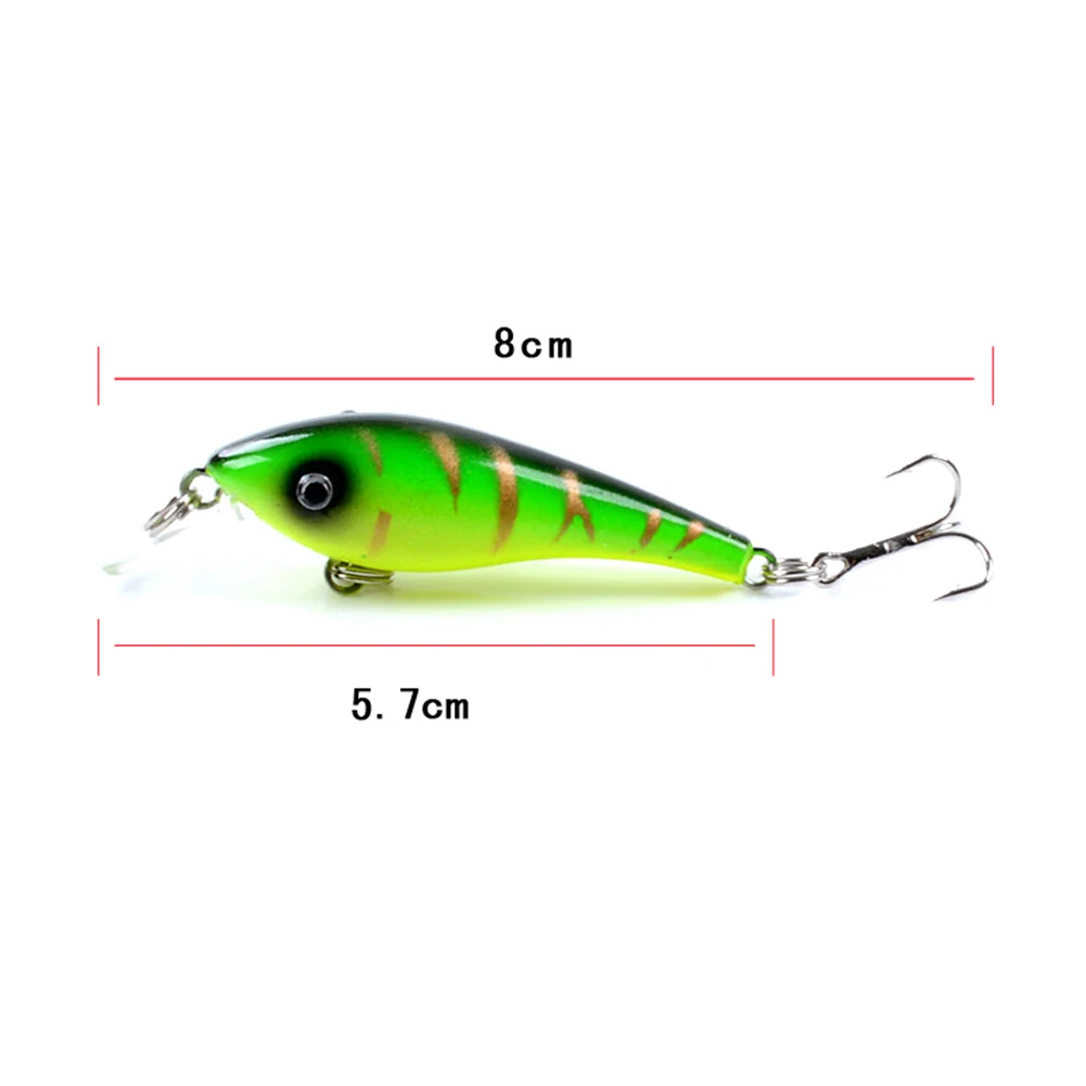 

5.7cm 4.4g 3D Artificial Fishing Lifelike Hard Lure Minnow Wobbler Swim Bait