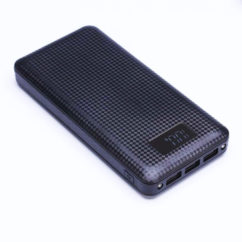 Припой бесплатно 3USB 7x18650 батарея самодельный держатель ЖК-дисплей power Bank CaseBox для iphone