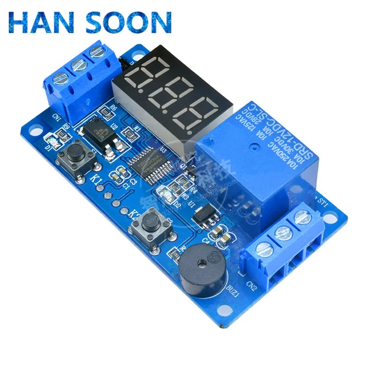 DC 12V LED Digital Time Delay Relay Module Timer Control Switch Trigger Timing Board PLC Automation Car Buzzer | Обустройство дома