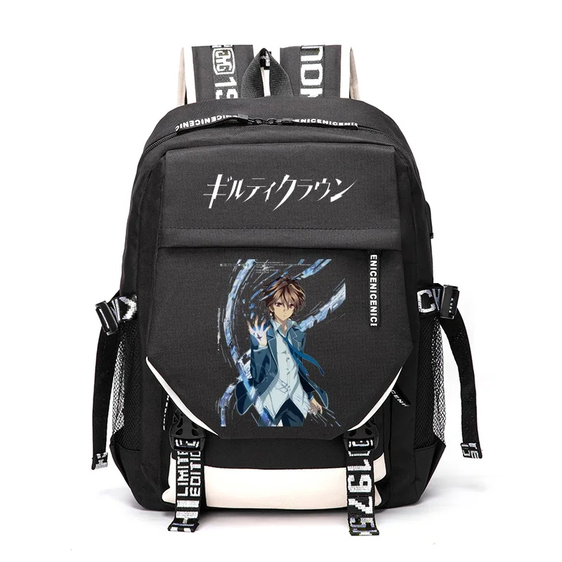Guilty Crown OUMA SHU YUZURIHA INORI TSUTSUGAMI GAI наружный рюкзак для путешествий Повседневное