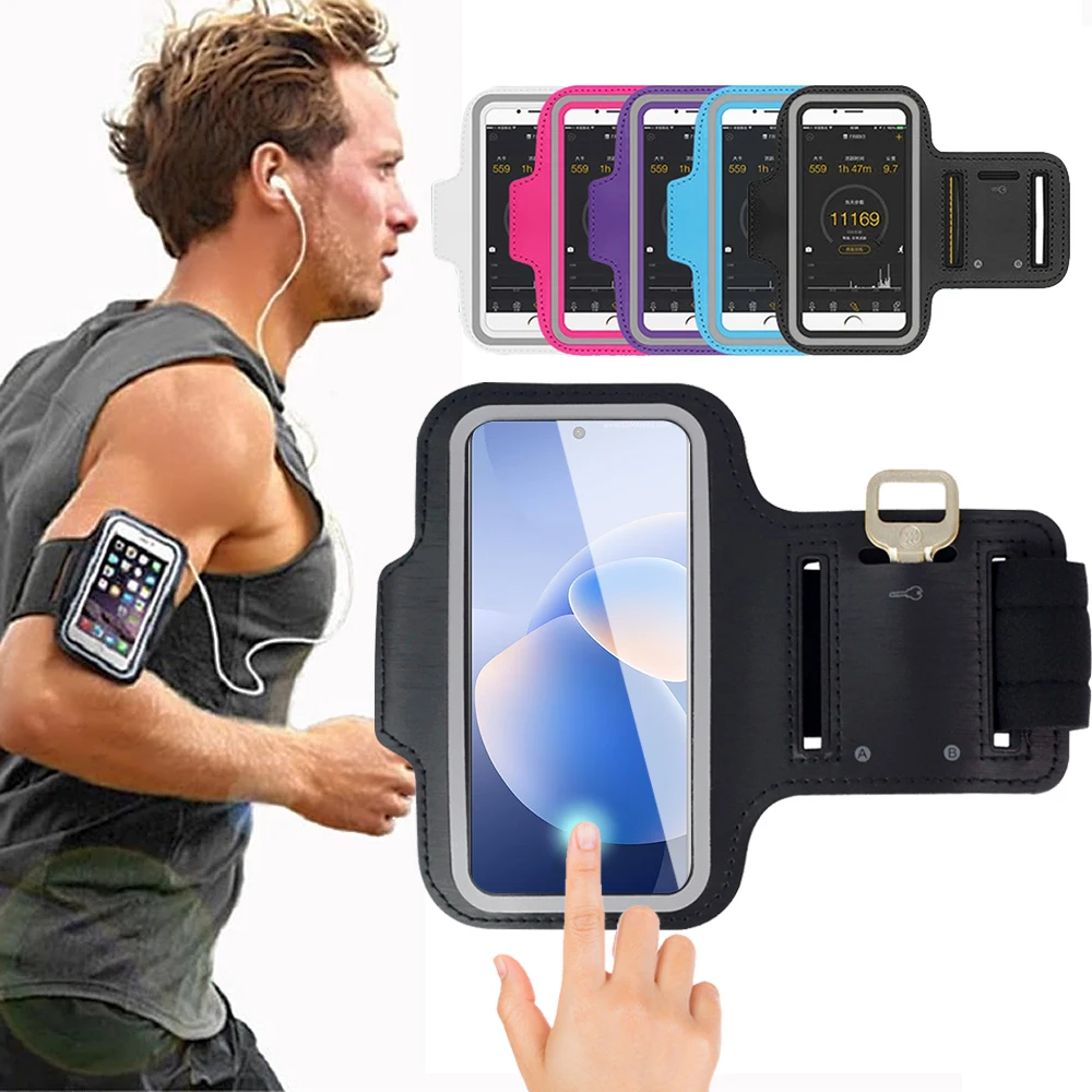 

Sports Running ArmBand for Vivo X60 X27 X30 Pro X50 Pro+ X60T X51 X50E X21 X20 Plus UD X23 X21i Phone Case For X50 Lite Fundas