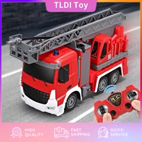 2 4g rc truck rescue car remote control car fire truck radio controlled cars water jet ladder engineering vehicle toys boys girl