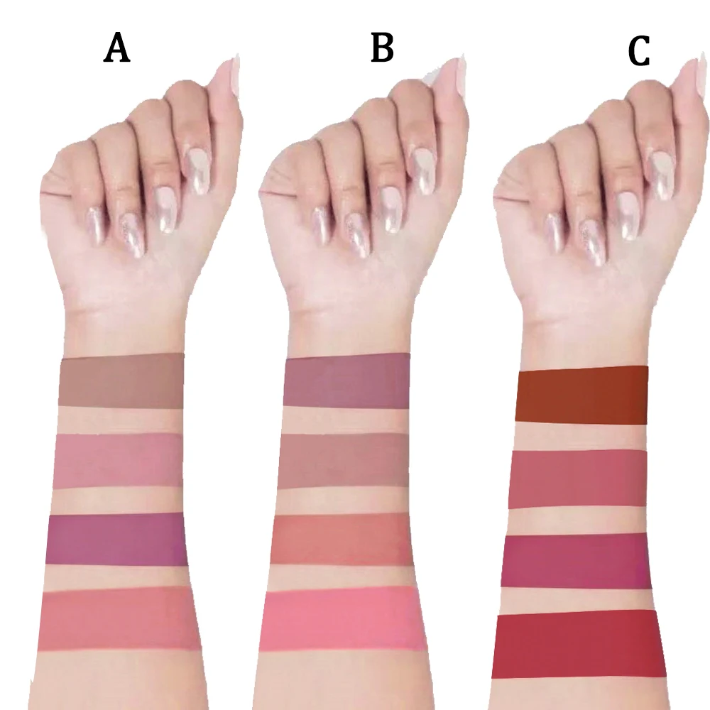 TEAYASON 4 шт./компл. матовый бархат сексуальный блеск для губ набор косметика TintWaterproof