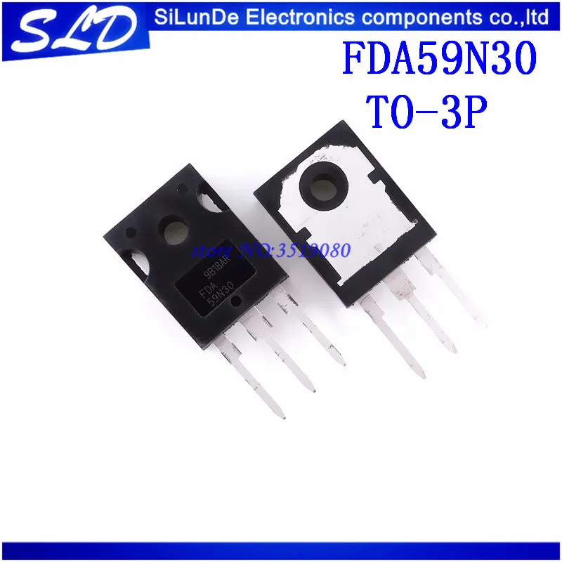 

Free Shipping 10pcs/lot FDA59N30 MOSFET N-CH 300V 59A 59N30 TO-3P Best quality