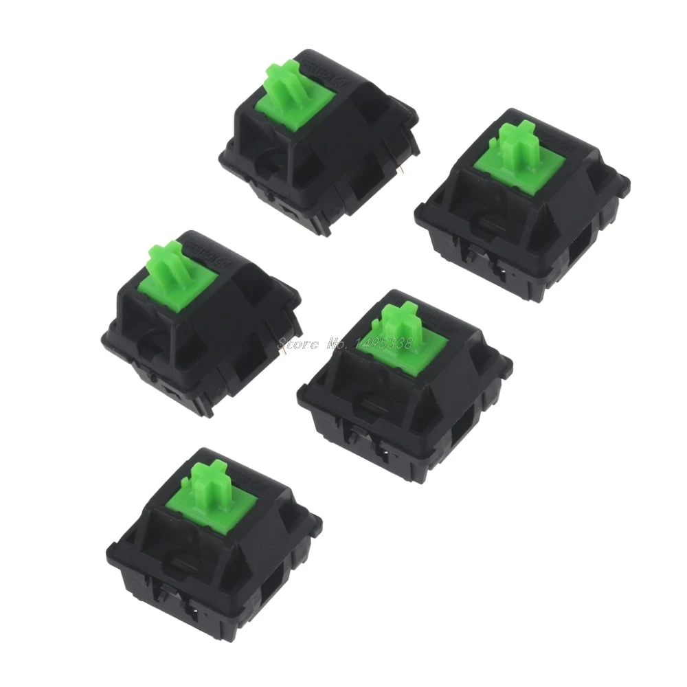Зеленые переключатели для Razer Gaming 5 шт. механическая клавиатура Cherry MX 3 контактный