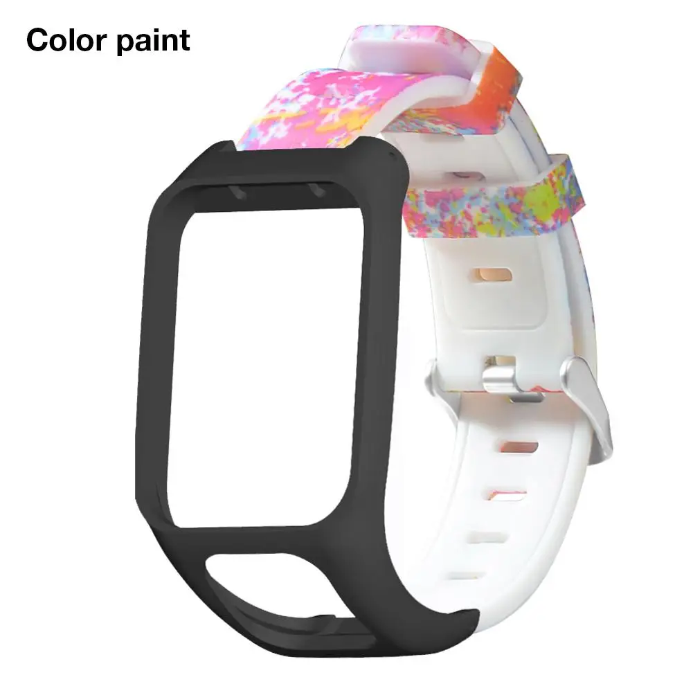 Многоцветный силиконовый сменный Браслет для часов Ремешок для TomTom Runner 3 TOMTOM Adventurer Smart Watch Band