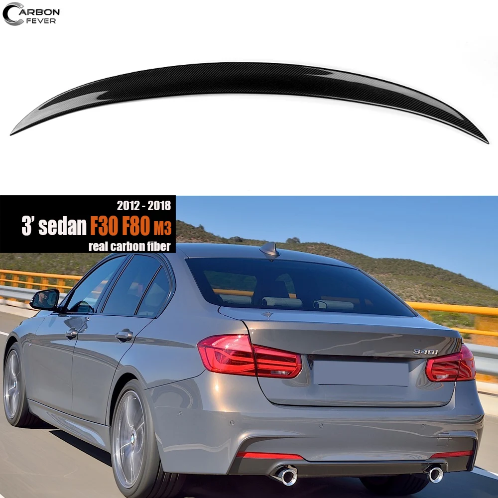 Автомобильные Спойлеры из натурального углеродного волокна для BMW 3 серии F30 316i 318i