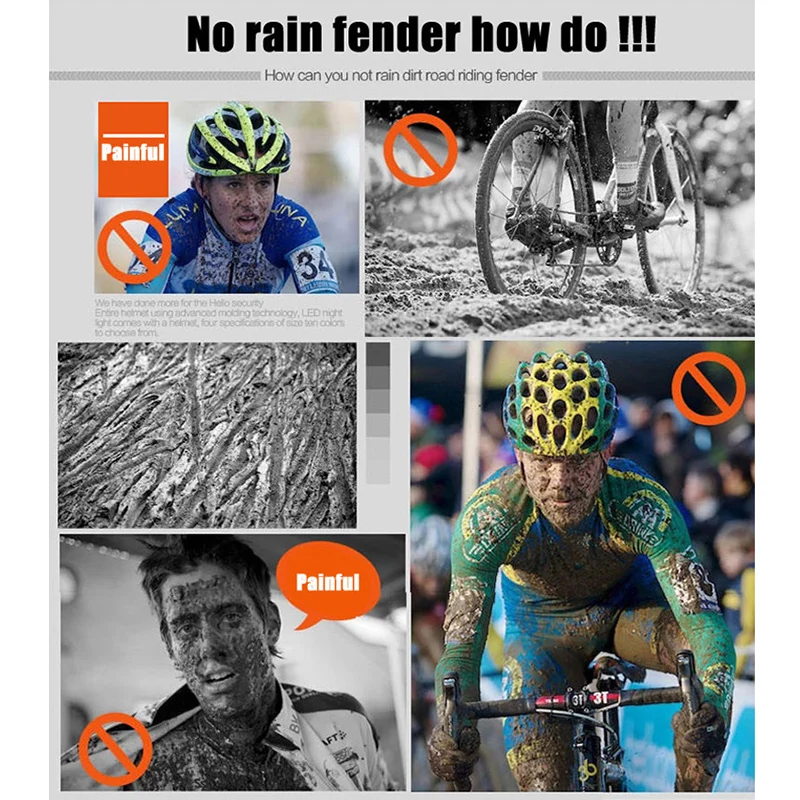 Новые велосипедные крылья легкие передние задние брызговики защита от дождя
