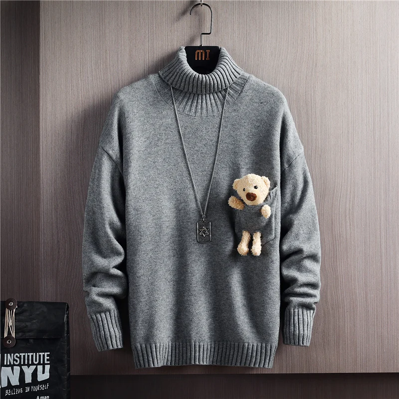 

Мужской свитер осень зима 2020 вязаный длинный рукав Новая мода корейский стиль Повседневный Стандартный Пуловер Высокое качество Прямая по...