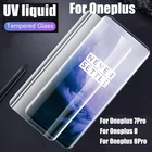 Закаленное стекло UGI UV для OnePlus 8 Pro, полное покрытие, нано-жидкие Защитные пленки для экрана на One Plus 7, защита от внешнего клея