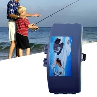 outdoor abs carry waterproof accessories storage case portable box waist belt fish bait box tackle holder lures folding