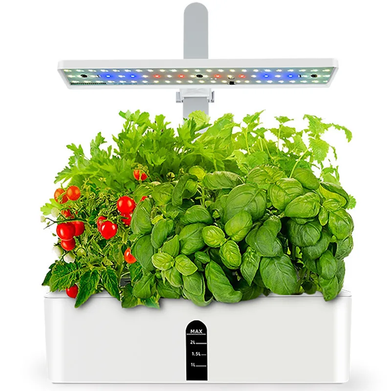 Hydroponics Growing System With Led Grow Light  Indoor Smart Automatic Timer Garden Planter Nursery Pots For Home Kitchen