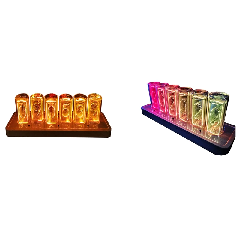 

Time Tube Luminous Tube Quasi-Luminous Tube Clock LED Digital Solid Wood Chinese Night Atmosphere Light