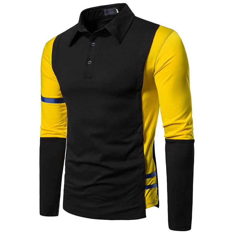 Поло рубашка для мужчин бренд поло Мода Hombre Мужская s одежда лоскутное masculino