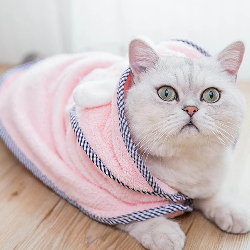 Полотенце для милых собак мягкое сушильное полотенце и кошек Толстовки щенков