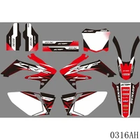 for honda crf250 crf250r 2006 2007 2008 2009 crf 250r full graphics decals stickers motorcycle background custom number name