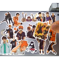 50pcs cute cartoon volleyball boy funny sport anime scrapbook notebook stationery phone laptop case skateboard bike car stickers