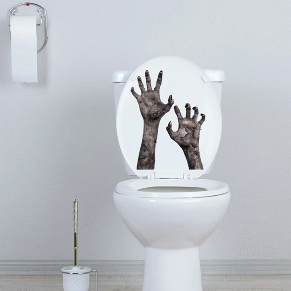 Аксессуары для украшения на Хэллоуин клейкая Наклейка стену с изображением