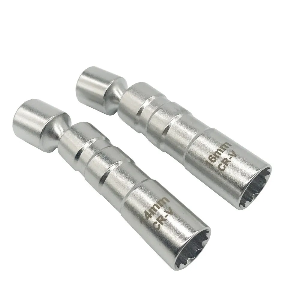 

Universal 16mm Point Remover Wrench Magnetic Spark Plug Sleeve Socket Car Removal Tool 12 Angle Thin Wall 3/8" Drive