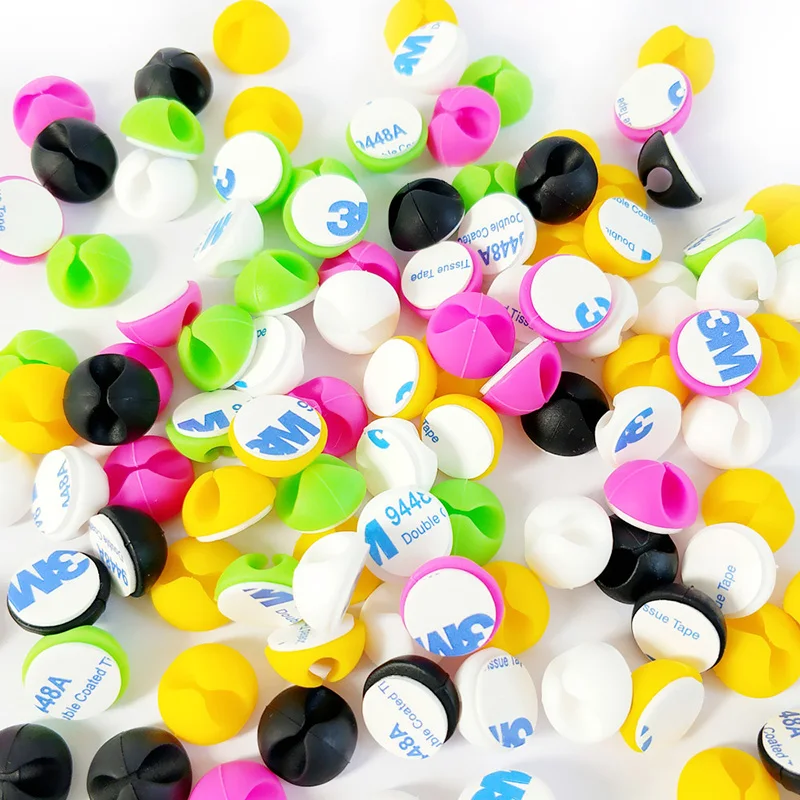 

10PCS/Lot Cable Mount Clip for Car Organizer Wire Clip Self-adhesive Computer USB Line Fixed Clip Wire Cable Fastener Folder