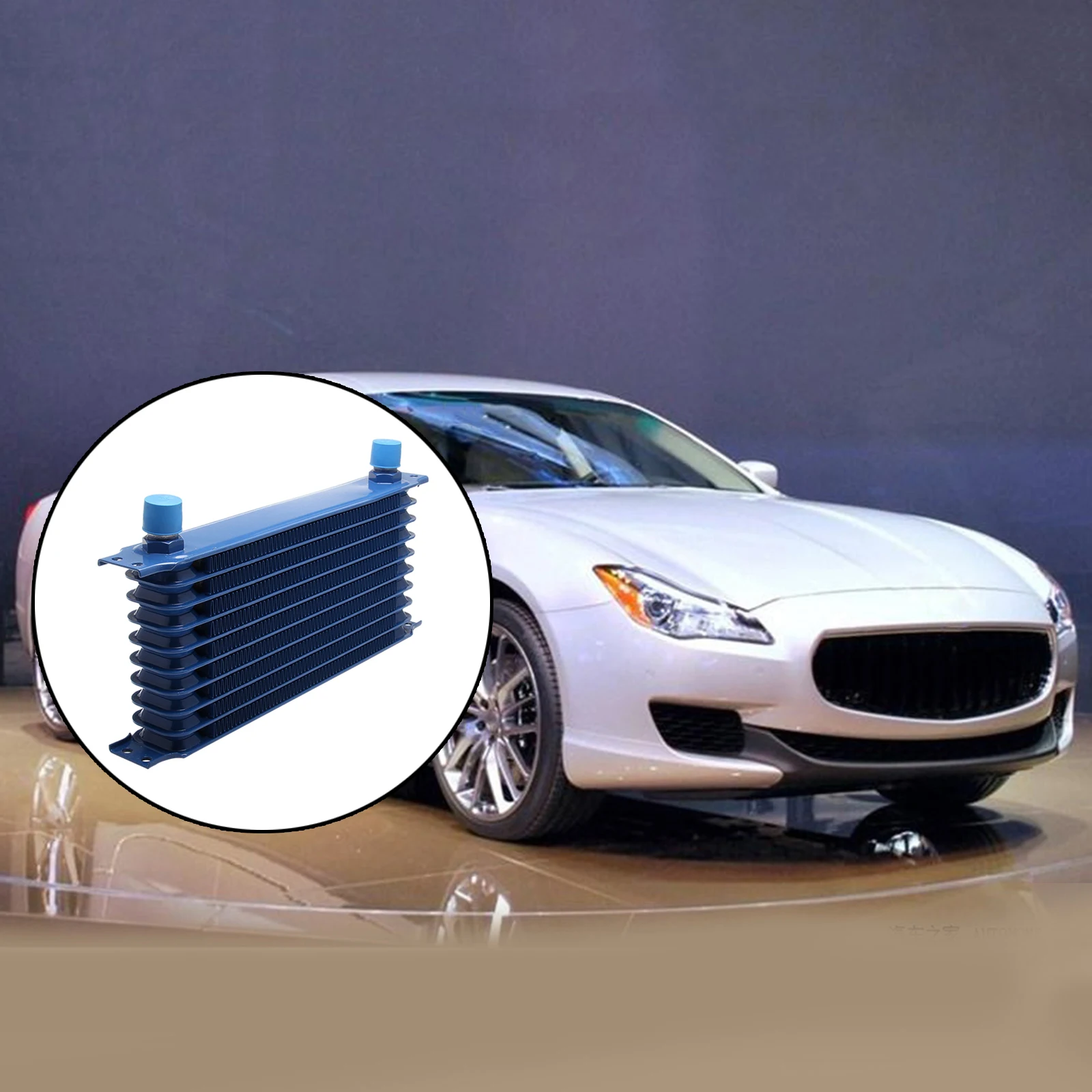 

Engine Transmission Oil Cooler Filter Adapter Hose Black Car Accessories