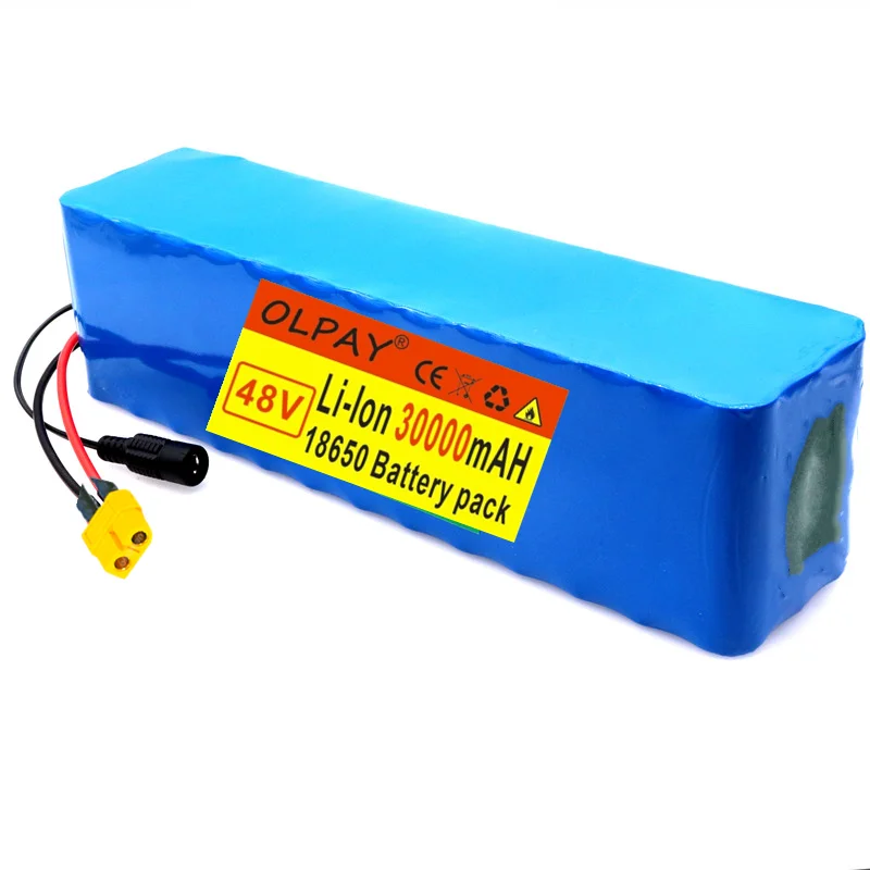 48v lithium lion battery 30Ah 1000w 13S3P Lithium Battery Pack 54.6v E-bike Electric bicycle Scooter with XT60+charger | Электроника